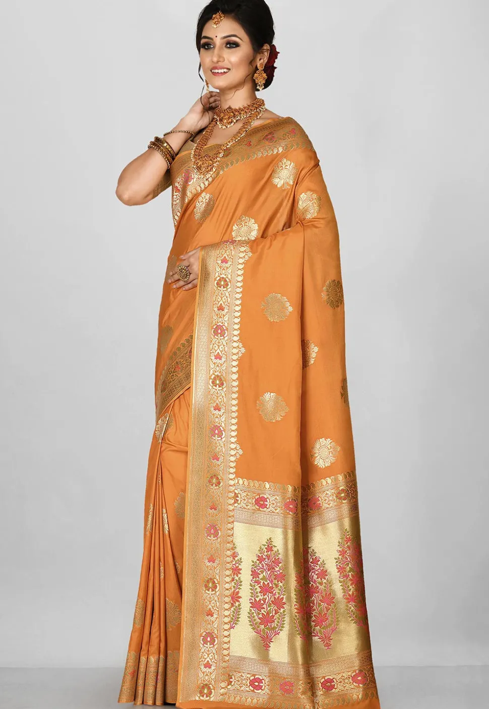 Banarasi Saree in Orange