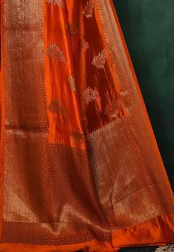 Banarasi Saree in Orange