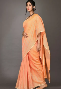 Banarasi Saree in Peach