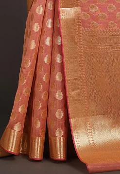 Banarasi Saree in Peach