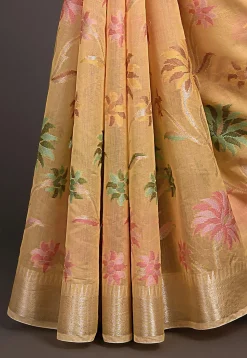 Banarasi Saree in Peach