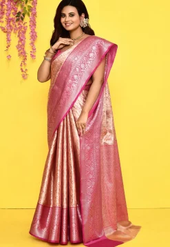 Banarasi Saree in Peach