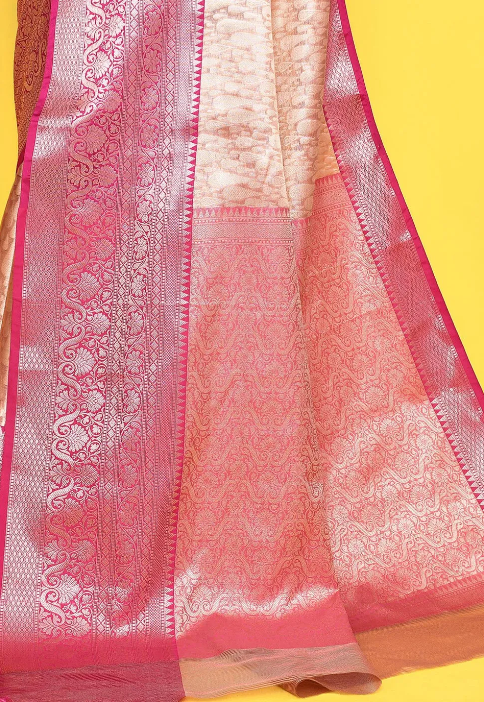 Banarasi Saree in Peach