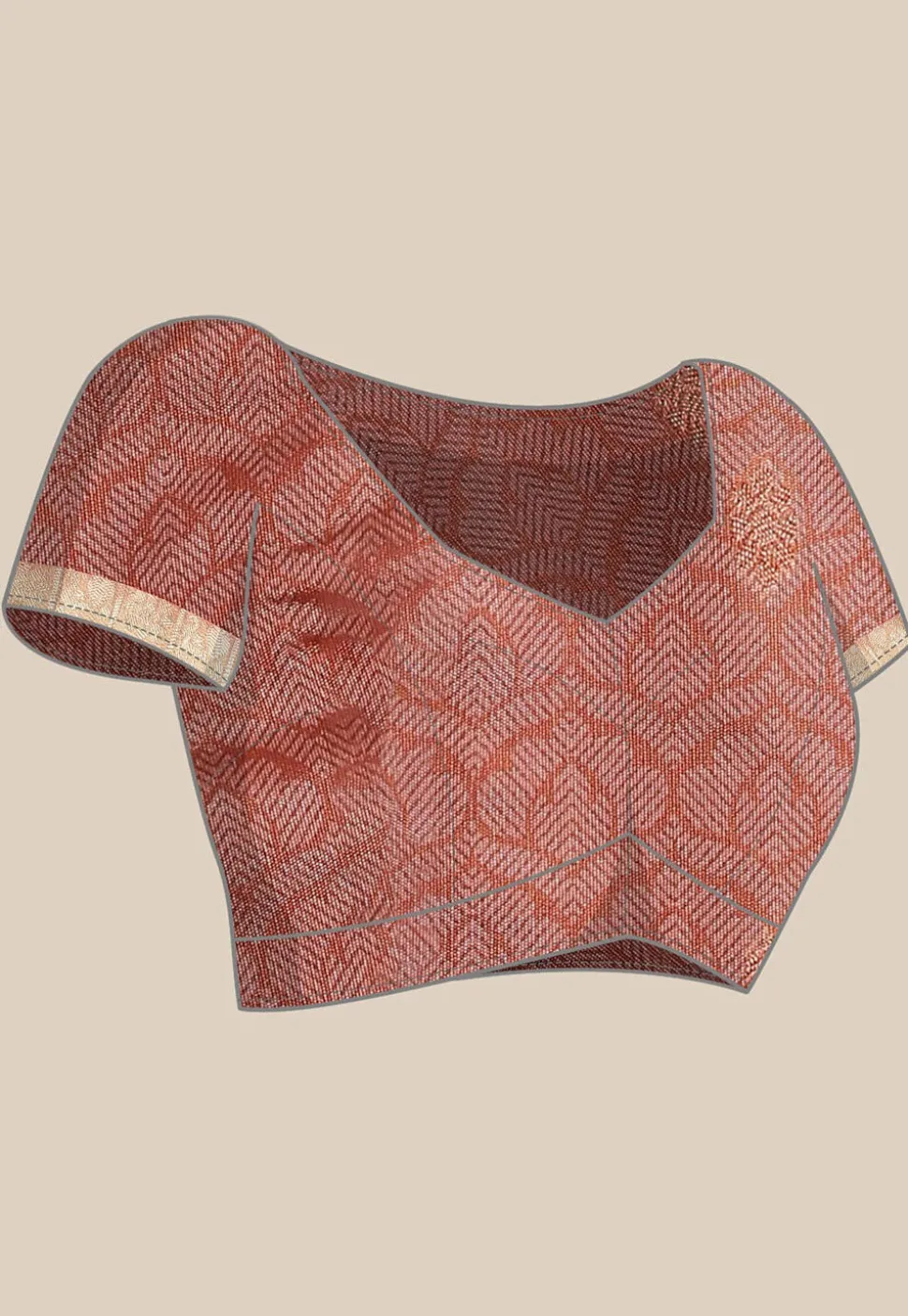Banarasi Saree in Peach