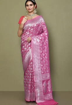 Banarasi Saree in Pink