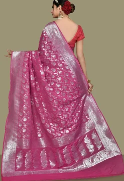 Banarasi Saree in Pink