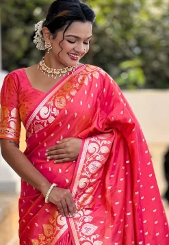 Banarasi Saree in Pink