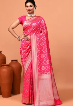 Banarasi Saree in Pink