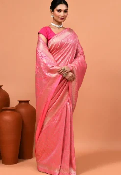 Banarasi Saree in Pink