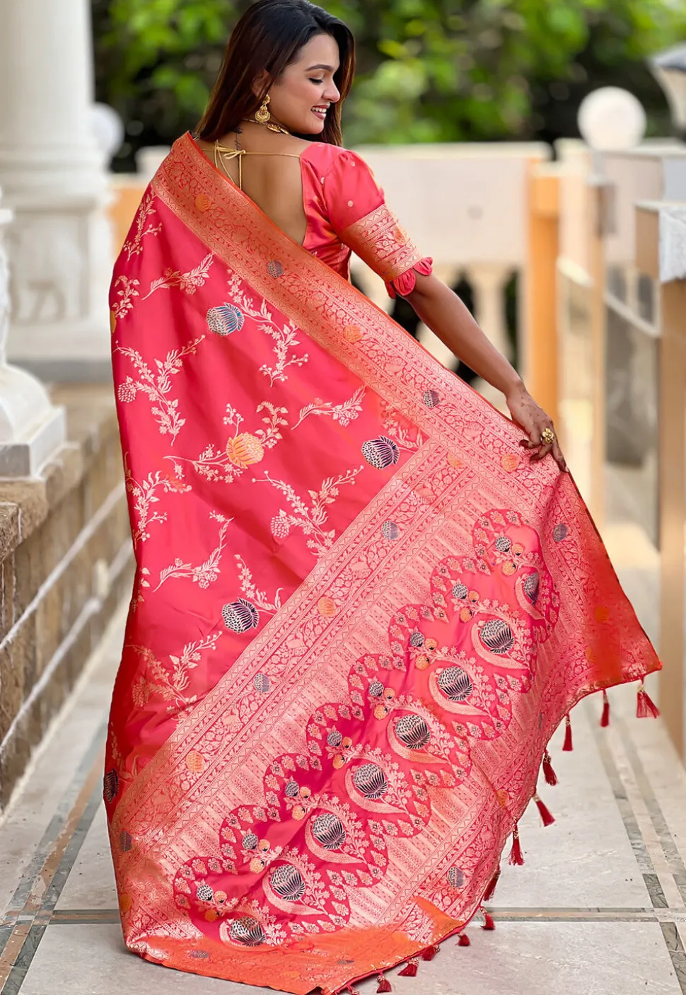 Banarasi Saree in Pink