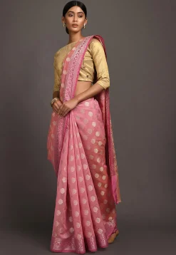 Banarasi Saree in Pink