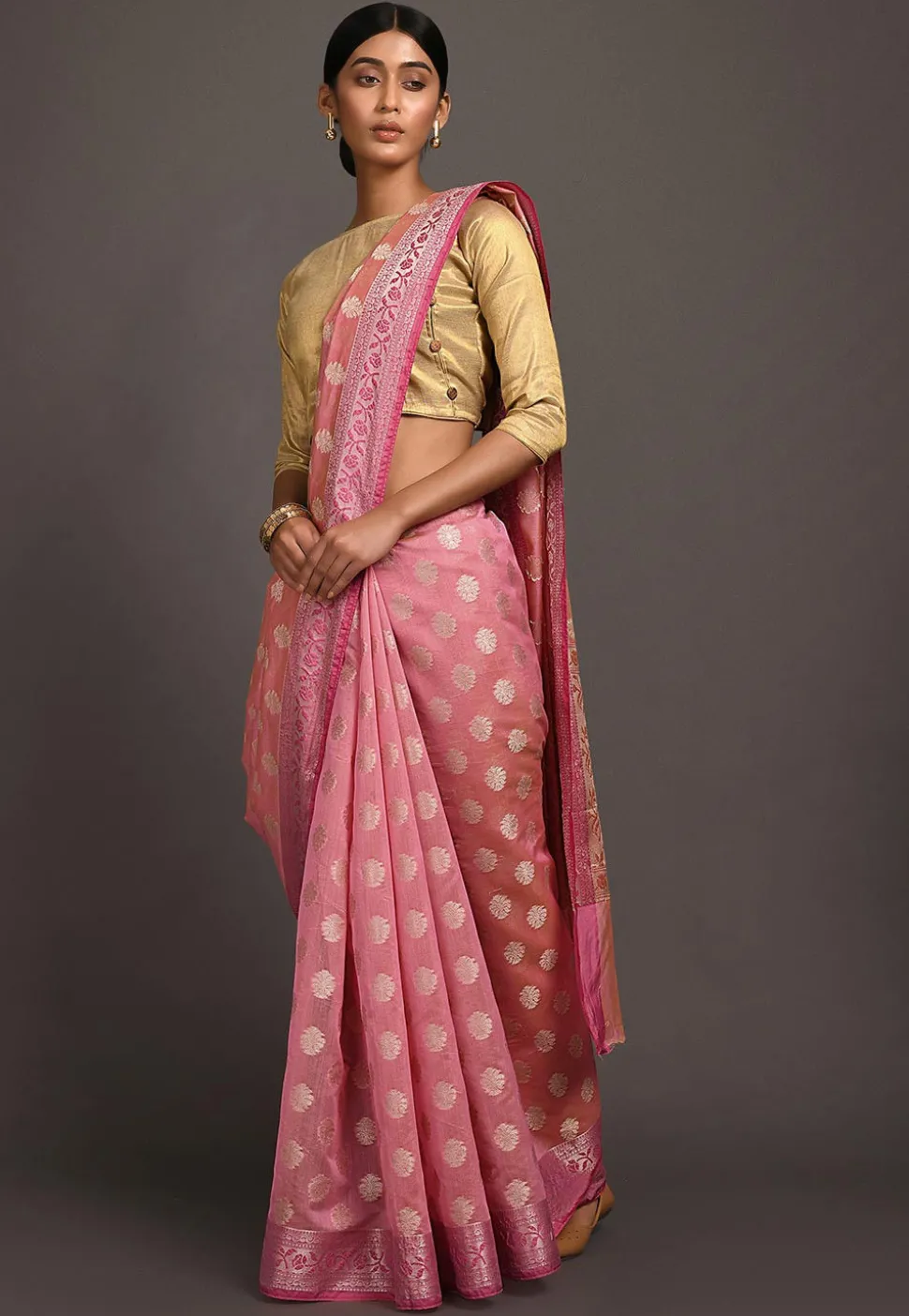 Banarasi Saree in Pink