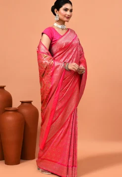 Banarasi Saree in Pink