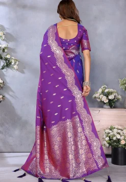 Banarasi Saree in Purple