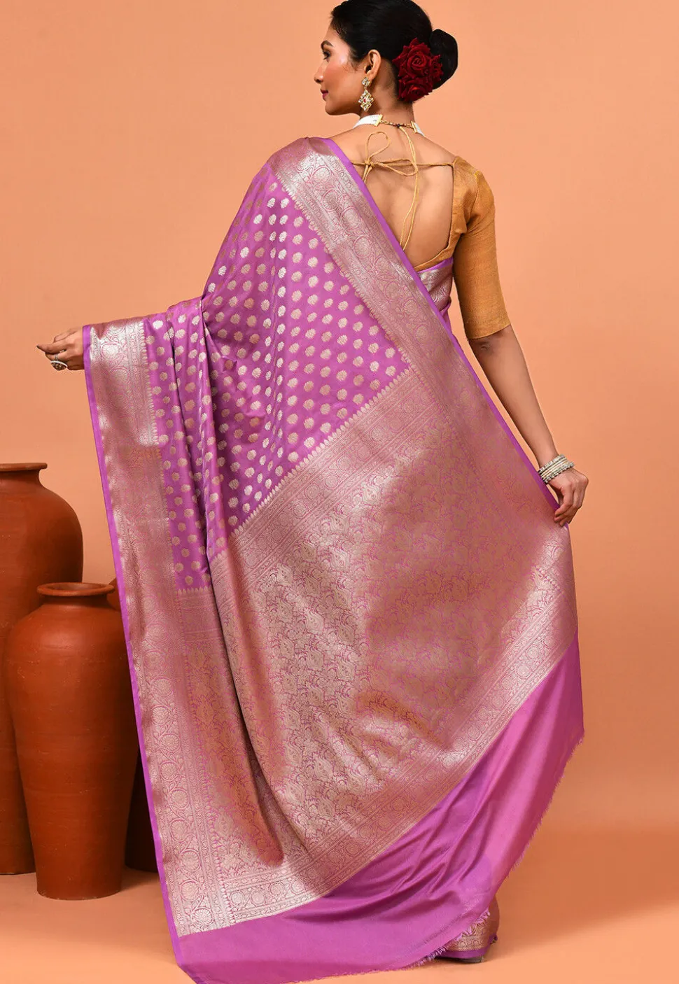 Banarasi Saree in Purple