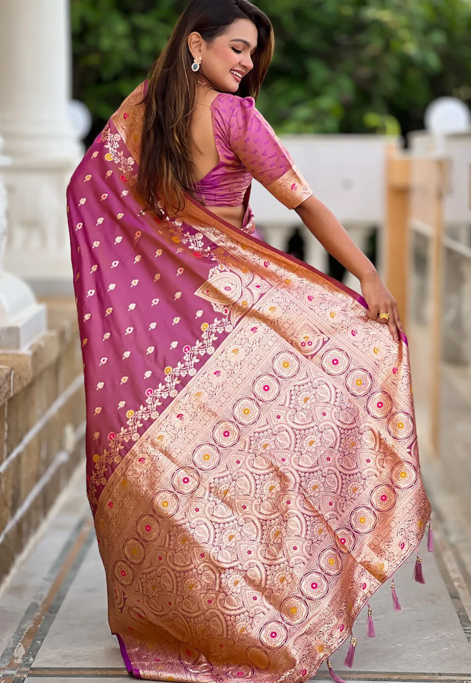 Banarasi Saree in Purple