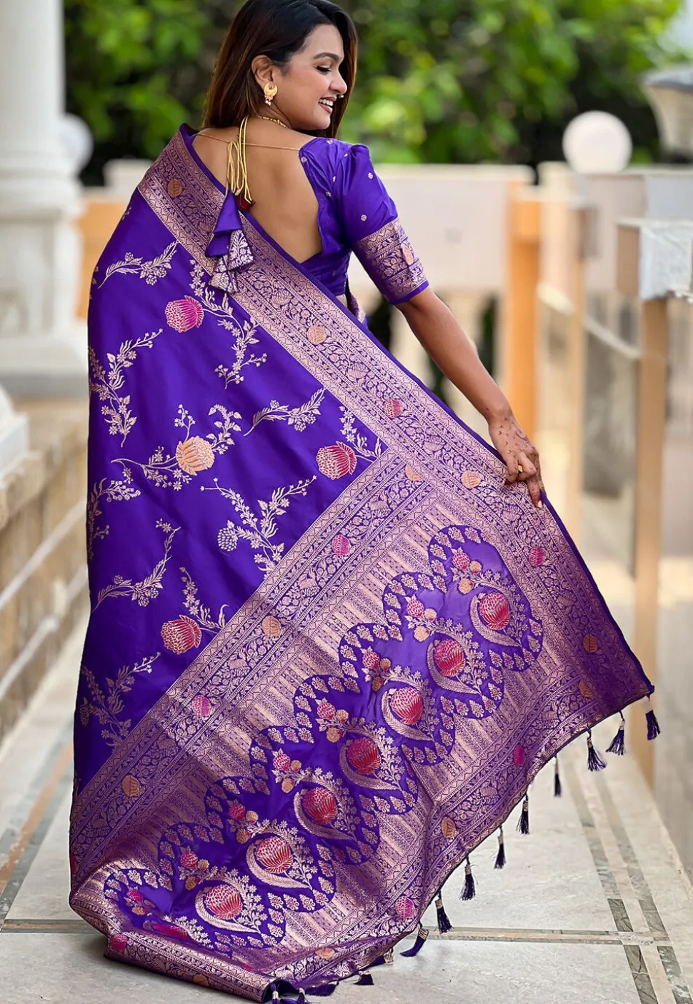 Banarasi Saree in Purple