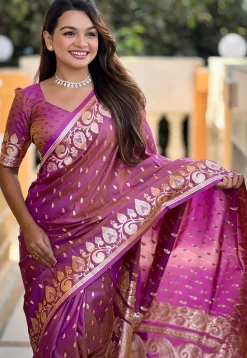 Banarasi Saree in Purple