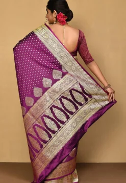 Banarasi Saree in Purple