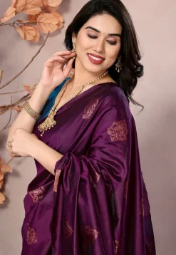 Banarasi Saree in Purple