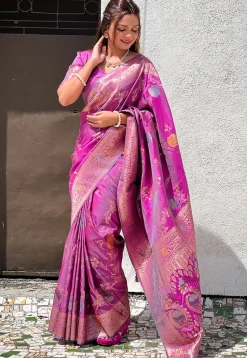 Banarasi Saree in Purple