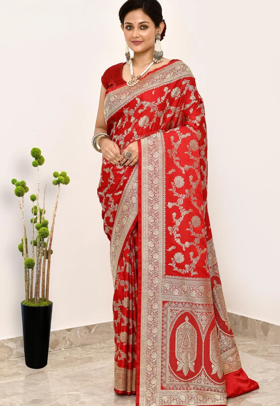 Banarasi Saree in Red