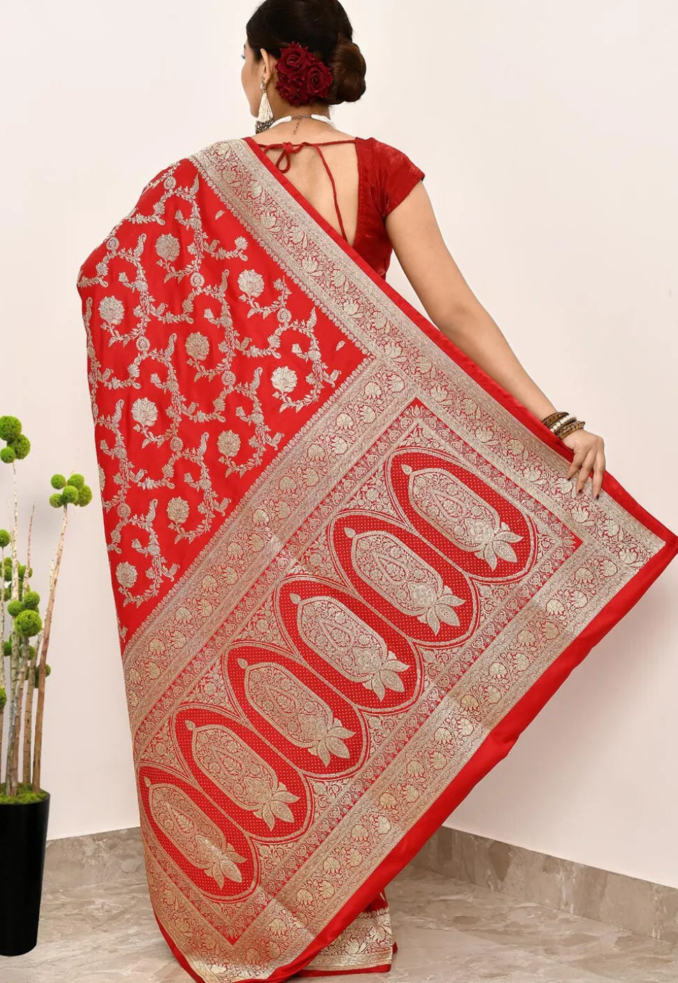 Banarasi Saree in Red