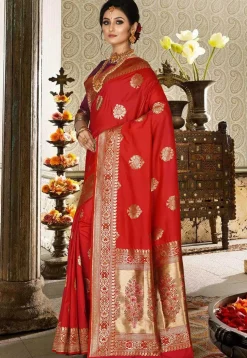 Banarasi Saree in Red