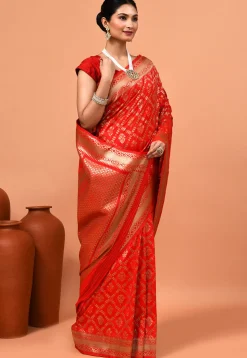 Banarasi Saree in Red