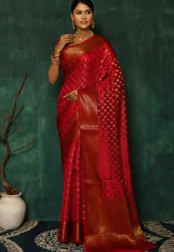 Banarasi Saree in Red