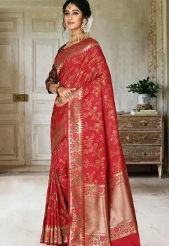 Banarasi Saree in Red