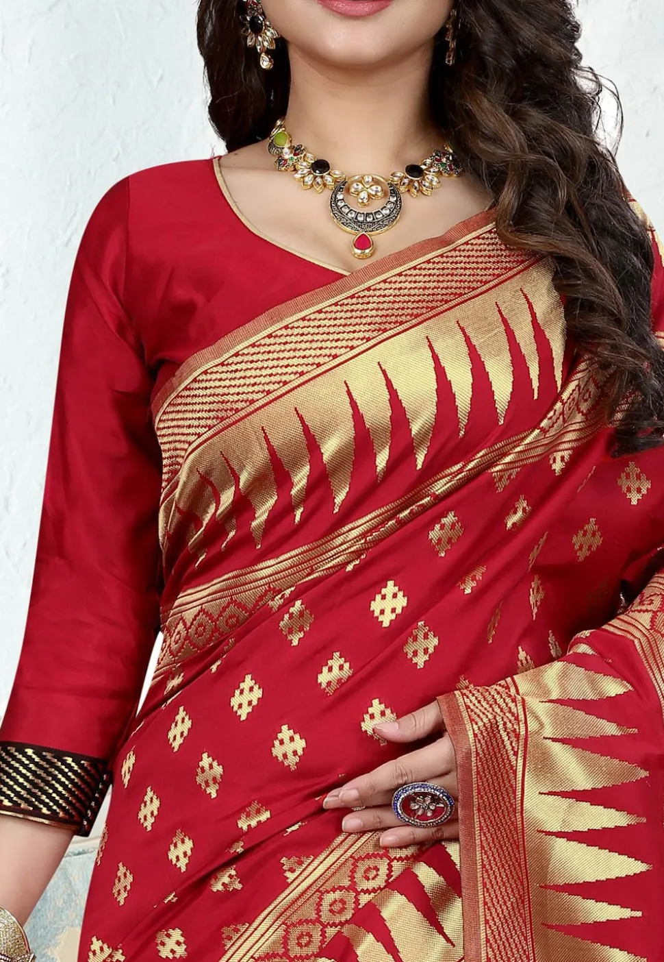 Banarasi Saree in Red