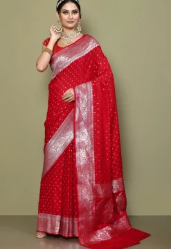 Banarasi Saree in Red
