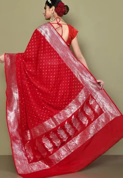 Banarasi Saree in Red