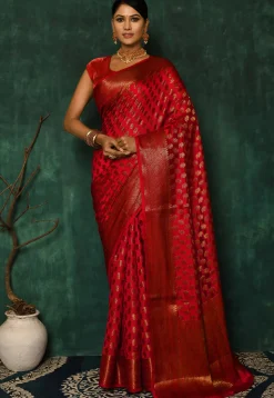 Banarasi Saree in Red
