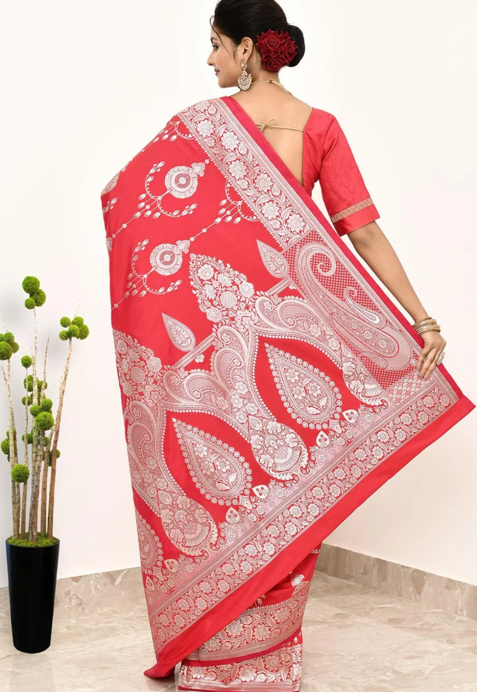 Banarasi Saree in Red