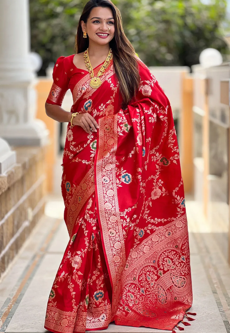 Banarasi Saree in Red
