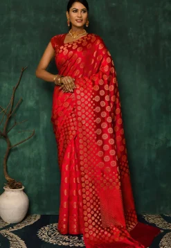 Banarasi Saree in Red