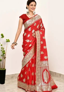 Banarasi Saree in Red