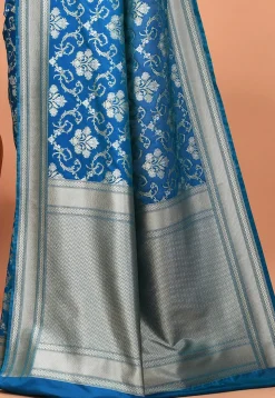 Banarasi Saree in Teal Blue