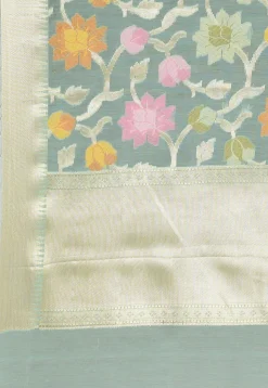 Banarasi Saree in Turquoise