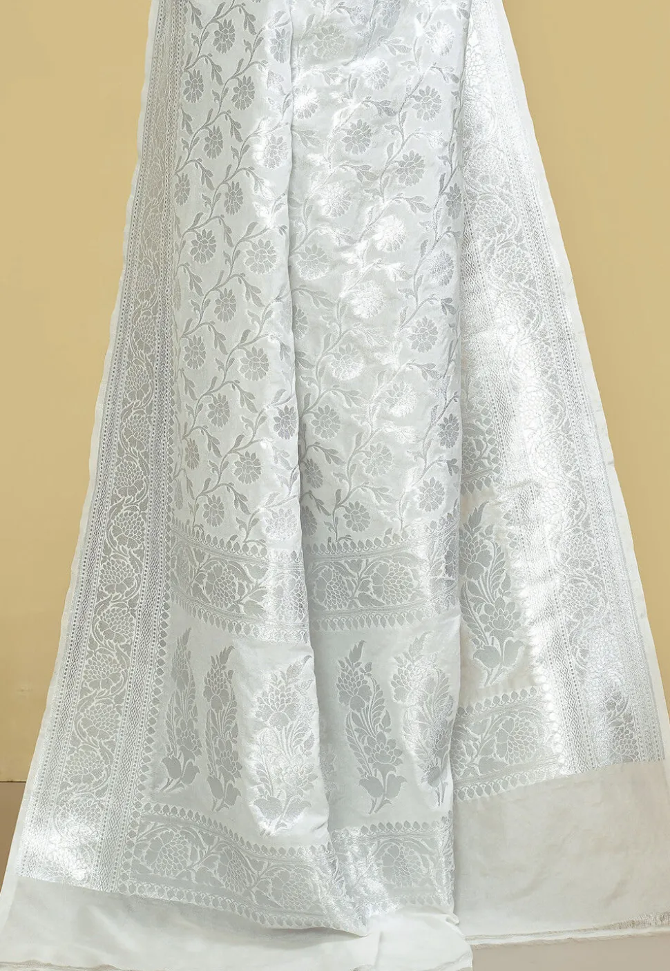 Banarasi Saree in White