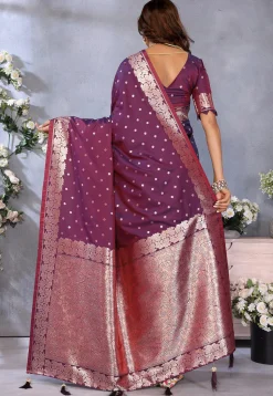 Banarasi Saree in Wine
