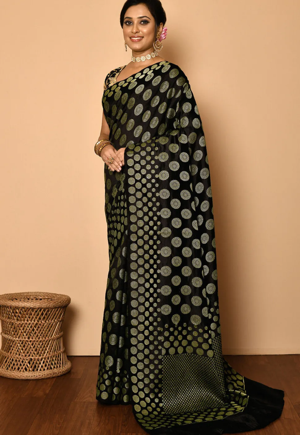 Banarasi Saree in Wine