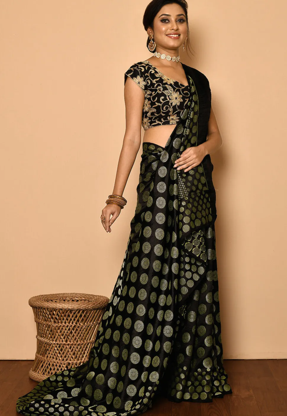 Banarasi Saree in Wine