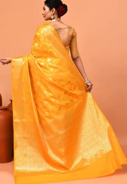 Banarasi Saree in Yellow