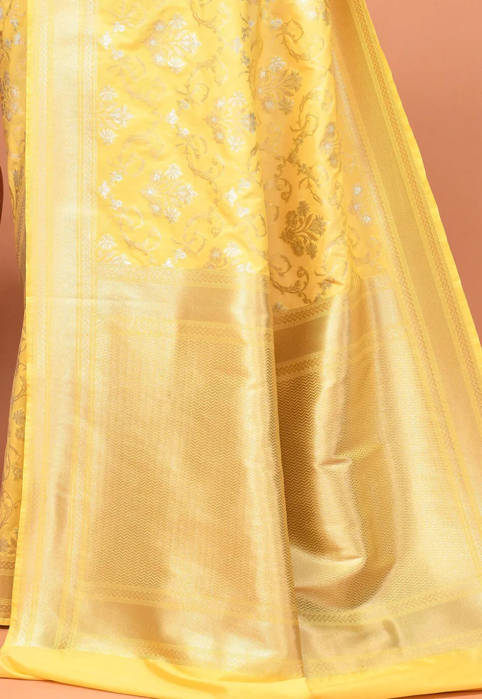 Banarasi Saree in Yellow