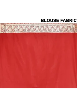 Banarasi Satin Silk Saree in Red