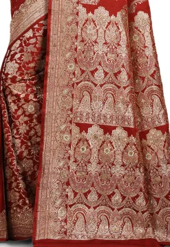 Banarasi Silk Handloom Saree in Maroon
