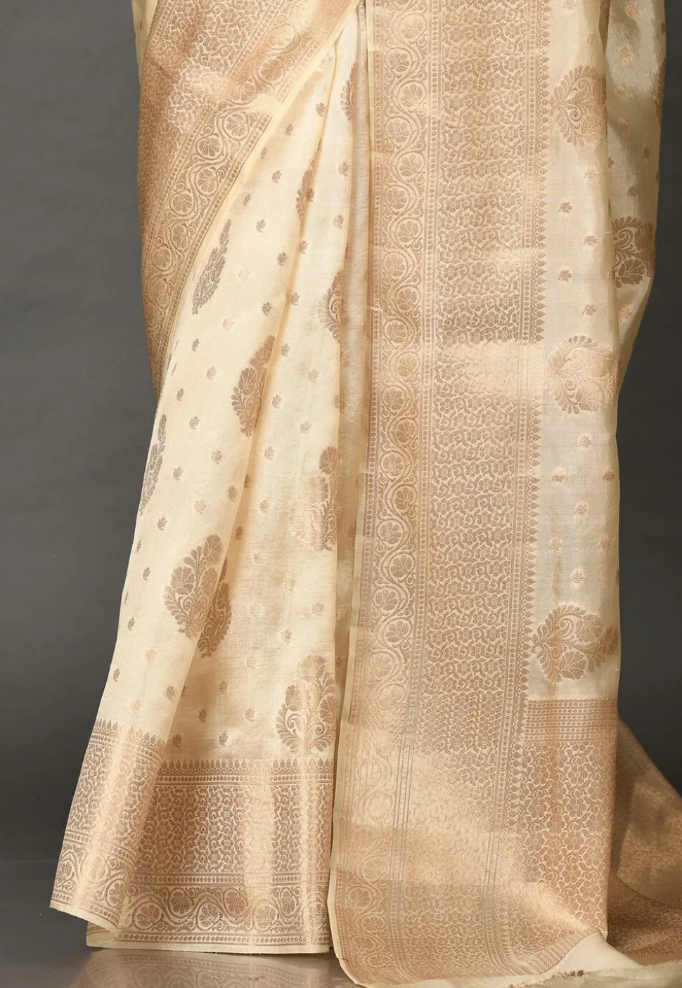 Banarasi Silk Saree in Beige